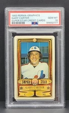 1983 PSA 10  GEM MINT GARY CARTER  PERMA-GRAPHICS SUPER STAR CREDIT CARD 
