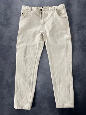Dickies Carpenter Work Pants Off-White W34 L32 Herren Hose Creme Skater