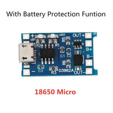 TP4056 Lithium Battery Charger Module - 5V 1A Li-ion Charging Board Protection