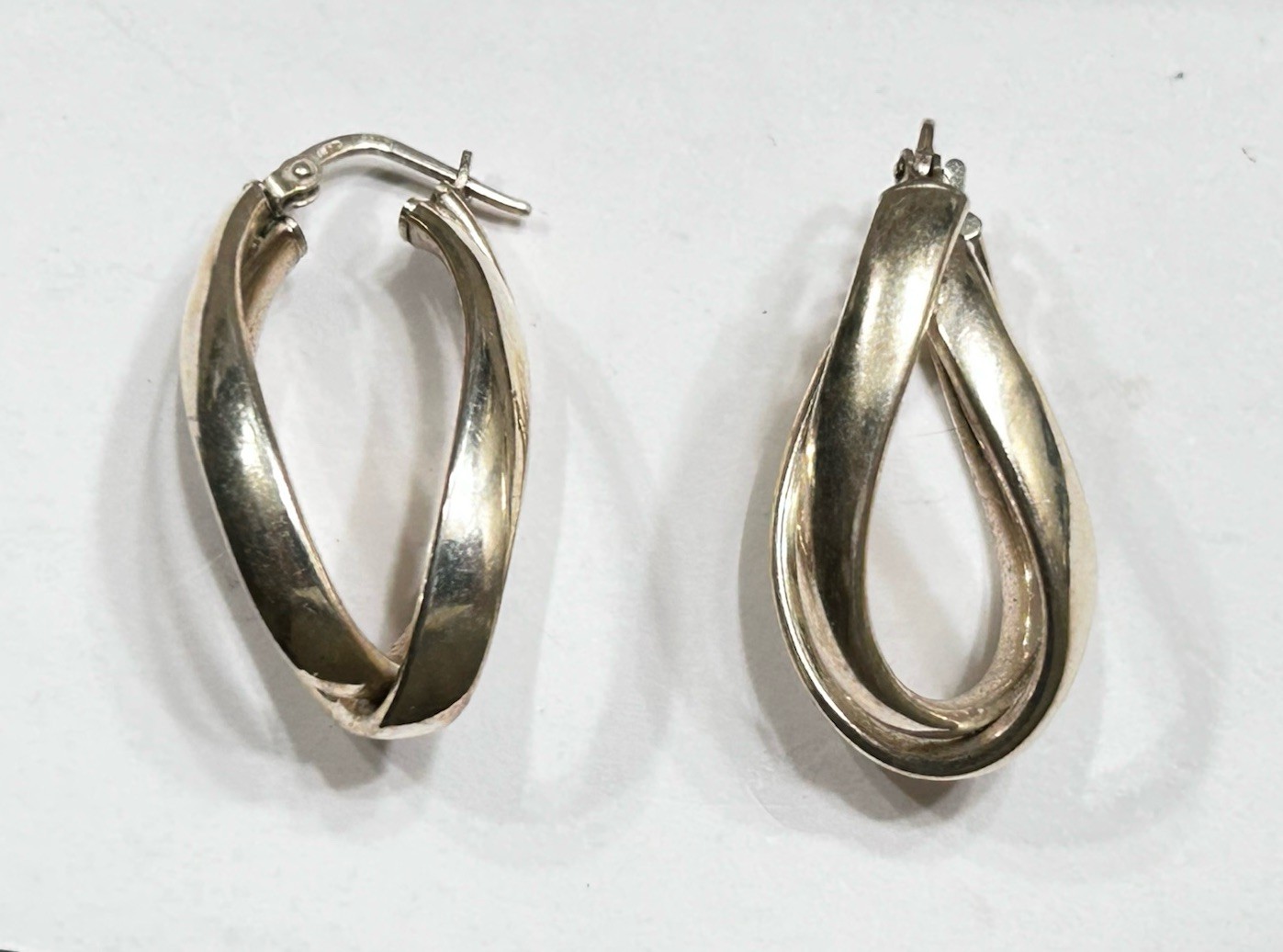 MILOR 925 Sterling Silver Interlocking Twisted Hu… - image 2