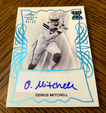 2021 Leaf Trinity OSIRUS MITCHELL Platinum RC Auto #'d /50 SP PACKERS - COWBOYS