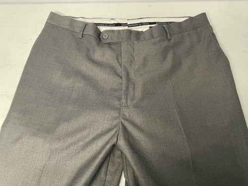 Men’s Porto Filo Extra Fine Italian Tailored Gray Suit Set Jacket 44R 38x29 - Picture 15 of 22