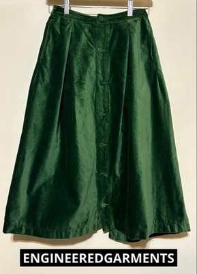 FWK by ENGINEEREDGARMENTS Dark Green Button Long Skirt M