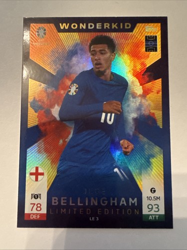 Topps Match Attax UEFA EURO 2024 Germany Jude Bellingham England Foil 