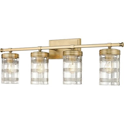 Z-Lite 344-4V-HG Archer Bathroom Vanity Light Heirloom Gold