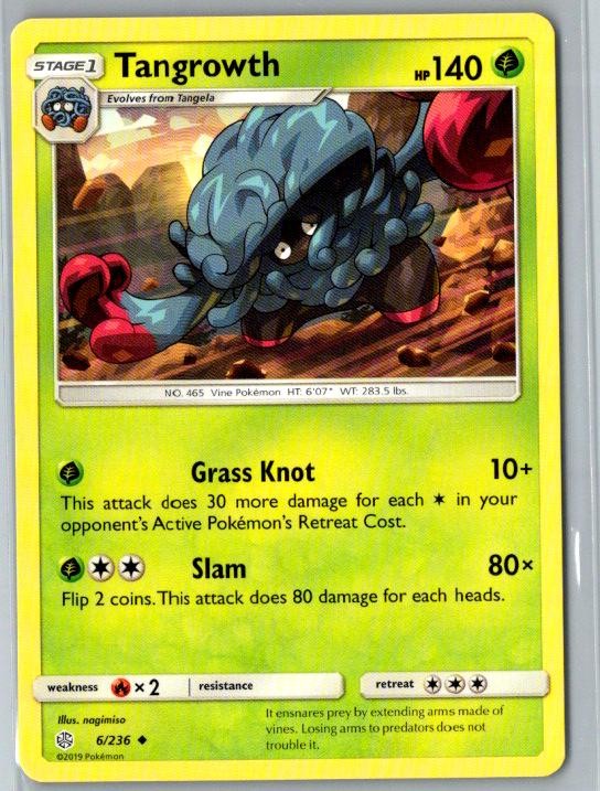 Tangrowth Cosmic Eclipse base set Pokémon TCG