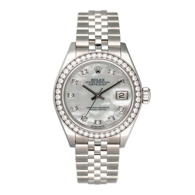 Rolex Datejust 279384RBR Diamond MOP Dial Ladies Watch Box Papers