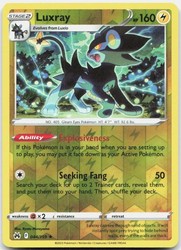 Luxray 044/159 Crown Zenith Reverse Holo Rare
