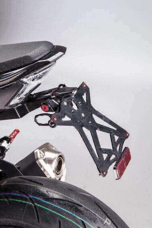 Support de plaque LighTech pour supprimer la bavette d'origine Kawasaki Z900 et Z1000