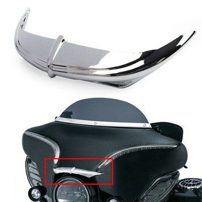 7796 Chrome Batwing Fairing Brow Akzent für 1996-13 Harley Touring FLHX
