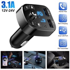 12V/24 Transmitter Radio USB MP3 Car Charger Cigarette Lighter