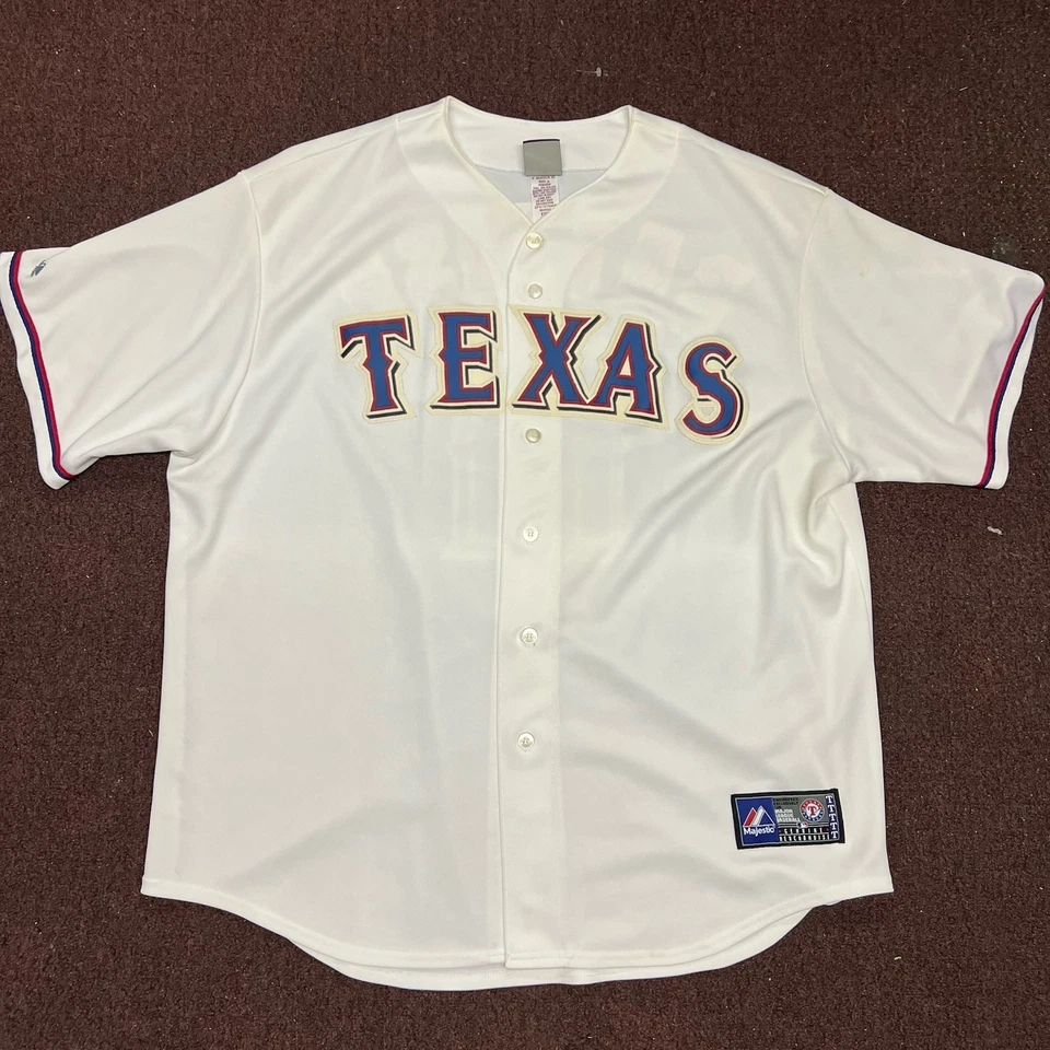 Camiseta Majestic Texas Rangers Auténtica Yu Darvish Home Blanca Para Hombre Talla 2XL NUEVA SIN ETIQUETAS Foto 2 de 4