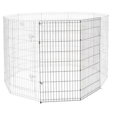 48 Inch Pet Playpen Extension Panels Black 4 Sq Ft Universal Kit For Dogs