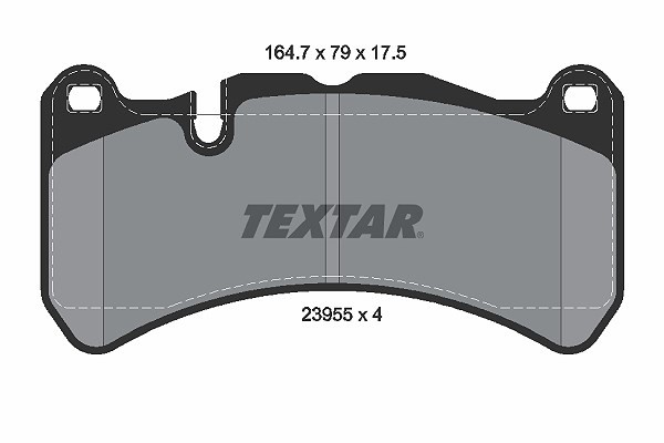 Textar Bremsbelagsatz, Scheibenbremse Vorderachse U.A. FüR Maserati-image