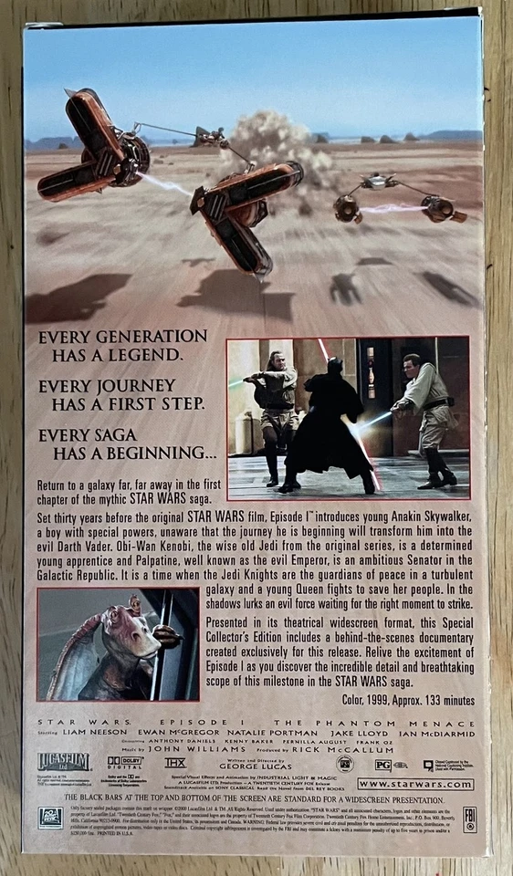 Star Wars I: The Phantom Menace - Widescreen - 48 pg Booklet + 35mm Film Strip - Image 3 of 4