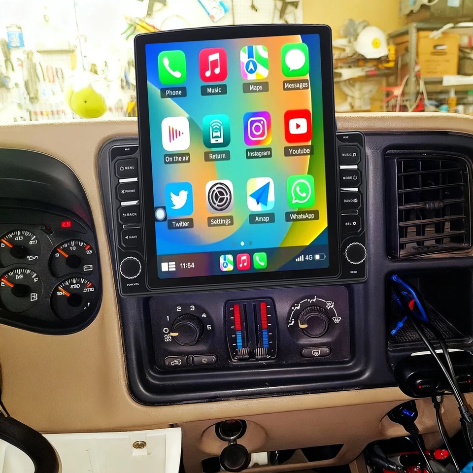Radio estéreo GPS para coche Chevrolet Avalanche 2003-2006 9,7" Android 13 CarPlay Foto 3 de 4