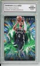 2024 PANINI ORGINS #16 DAMIAN LILLARD COSMIC STORM GREEN BUCKS 5/5