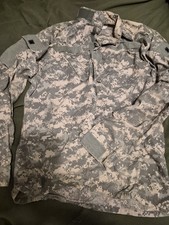 Acu Digital Camouflage Combat Jacket Shirt Large Long