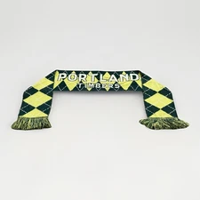 Ruffneck Scarves Unisex Green White MLS Portland Timbers Knit Scarf Size 61x7