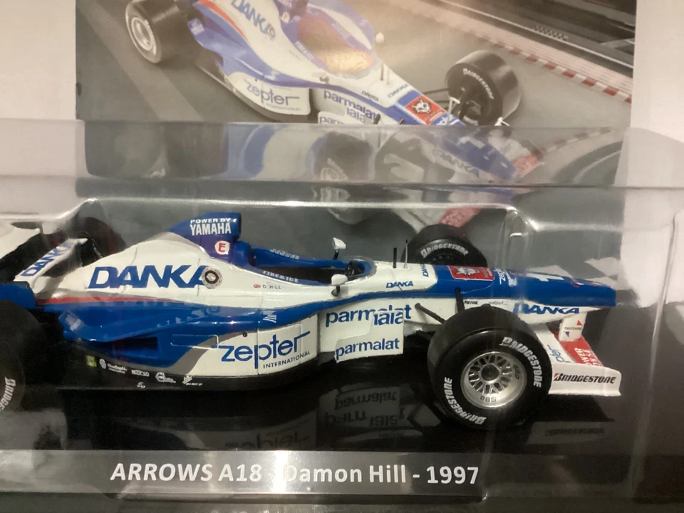 F1, ARROWS A18 DAMON HILL 1997 1/24 DIE CAST nuova sigillato - Immagine 2 di 4