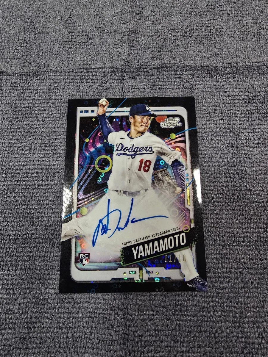 Topps Cosmic Chrome Yoshinobu Yamamoto 2024 #CCA-YY for sale | eBay
