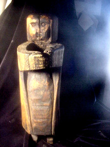 Santeria Santos Spirit Guide dualism Egun Palo Statue nail cross Altar Aborán514