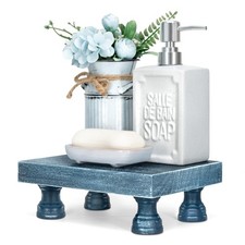 Best Decorative Display Risers for Home Decor - Wood Pedestal Stand Kitchen and