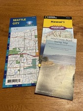 Seattle Hawaii Adventure Travel Maps Lot Of 3