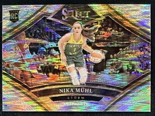 2024 Panini Select WNBA #17 Nika Muhl Snapshots Prizm Flash Rookie Seattle Storm