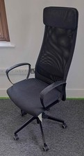 Black mesh & cloth high back heavy duty operator chairs