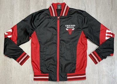 Chicago Bulls Jacket Mens Small Warmup Windbreaker Coat Official NBA Basketball