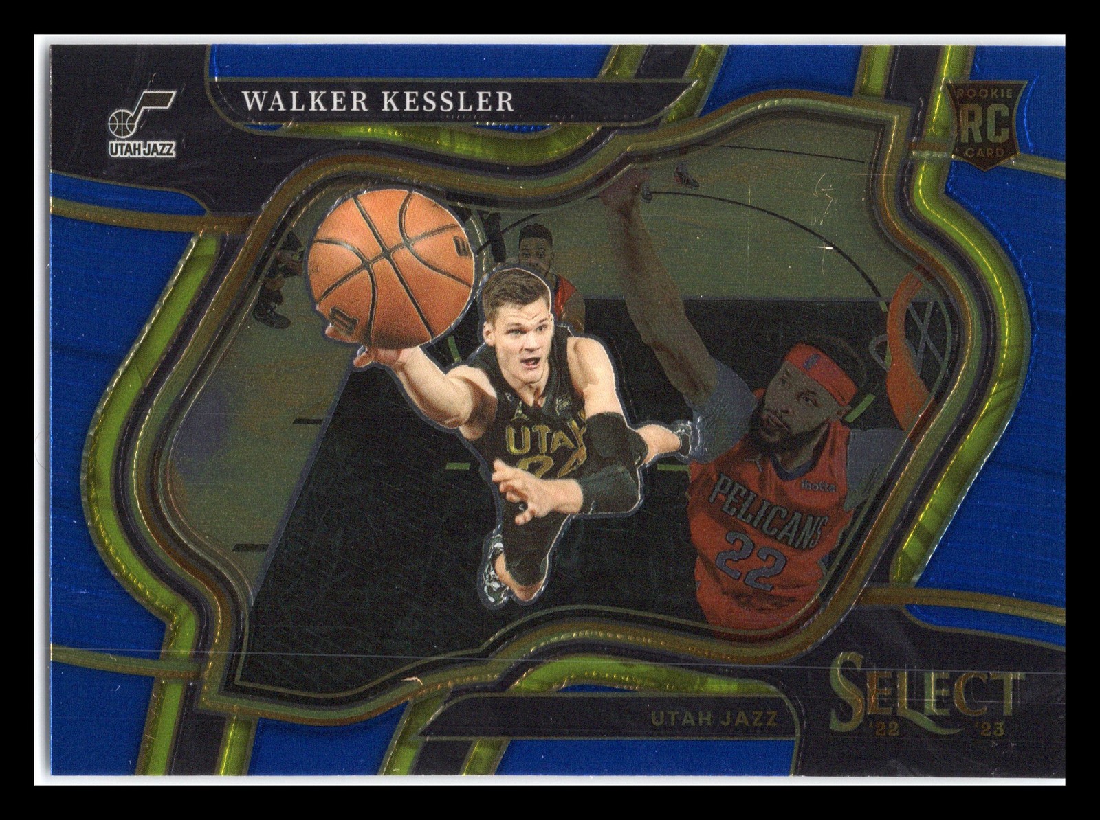 2022-23 Panini Select #276 Walker Kessler Blue (Retail Base) Utah Jazz
