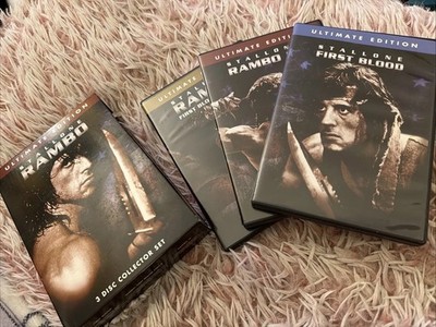 Rambo: 3-Disc Collector Set Ultimate Edition DVD First Blood 1 2 3 Sly Stallone