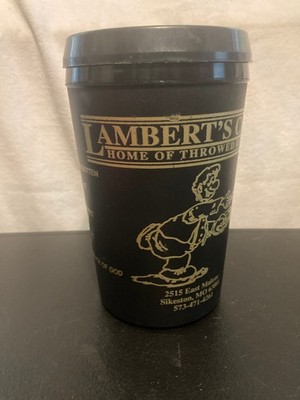 Lamberts Cafe Travel Mug Insulated Stanley Aladdin Insulated Black Gold Made USA
