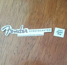 Fender Stratocaster 1950's style waterslide decal. Pre-Cut And Ready to Use