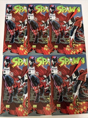 Spawn #8 x6 Copies Spiderman 1 Homage 1992 Image Lot Mcfarlane F/VF *X4