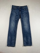 7 For All Mankind Slimmy Jeans Boys 14 Blue Straight Leg Stretch Denim Casual