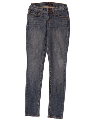 Levi's Damen 524 Super Low Skinny Jeans US 0 XS W30 L31 Blau Baumwolle DG01