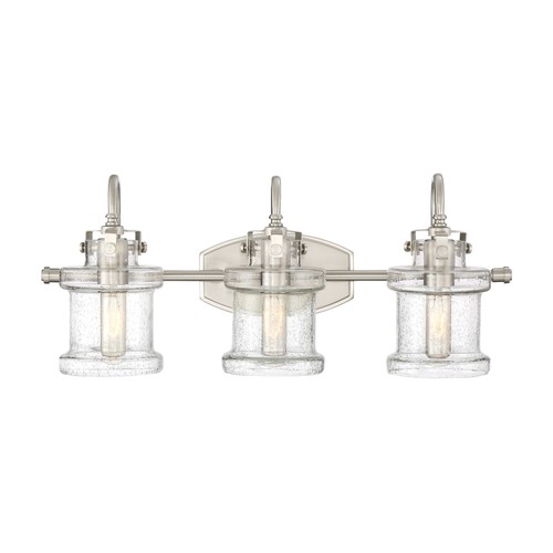 Quoizel DNY8603 Nickel Danbury 3-Light 24"W Bathroom Vanity Light