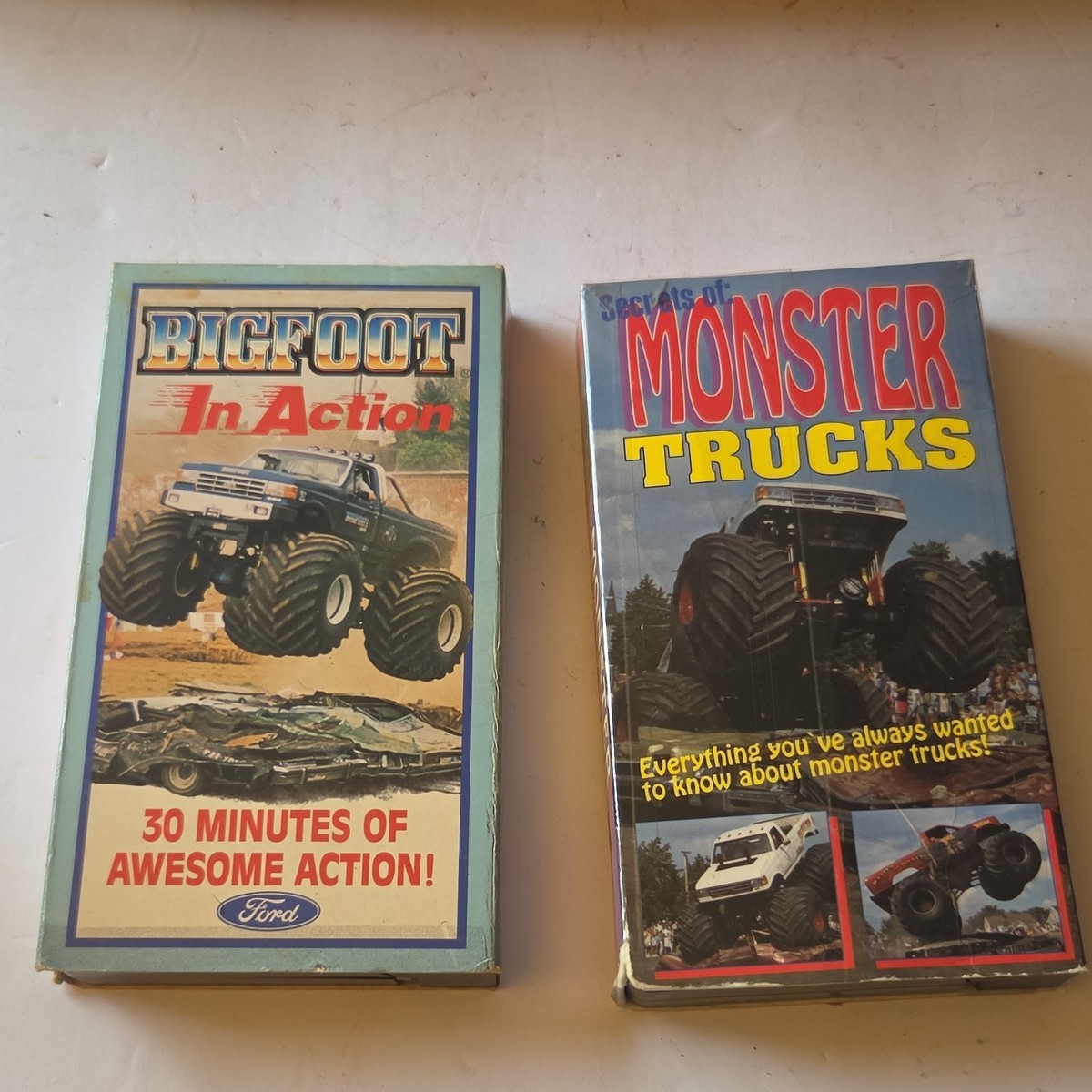 Bigfoot In Action & Monster Trucks VHS Lot Motorsports Extreme
