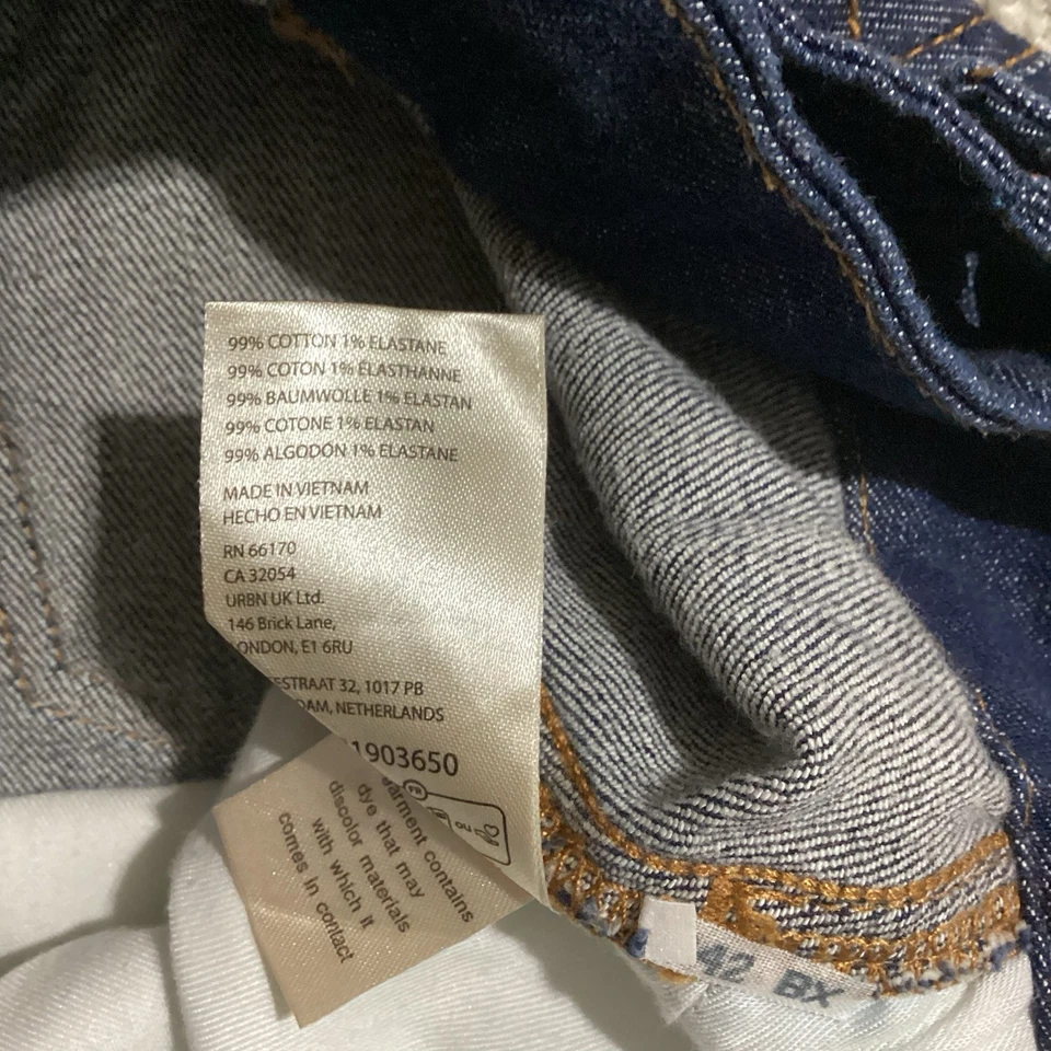 Pantalones de mezclilla Anthropologie Pilcro pierna ancha para mujer 29 azul lavado oscuro tiro alto Foto 4 de 4