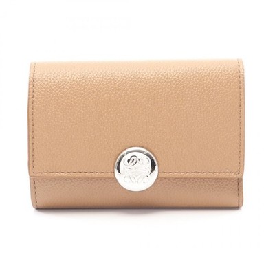 LOEWE Pebble Small Vertical Wallet Tri-fold Geldbörse CANBS33X039579 Leder NEU
