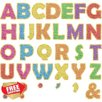 Qyeahkj Pastel Patch Bulletin Board Letters 7''