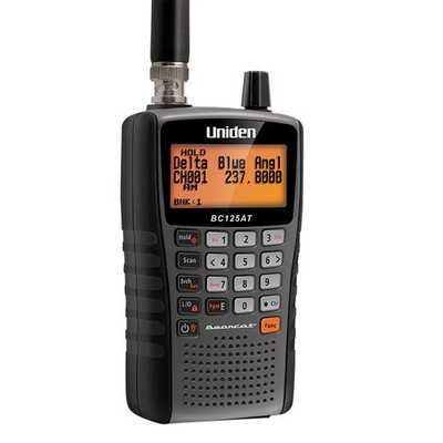 Uniden BC125AT Handheld Police Scanner Portable NASCAR Racing Fire EMS VHF UHF