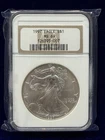 1997 American Silver Eagle NGC MS69 ORIGINAL BROWN LABEL