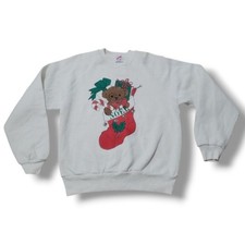 90's Vintage Jerzees Sweatshirt Size Small Vintage Christmas Sweatshirt Graphic