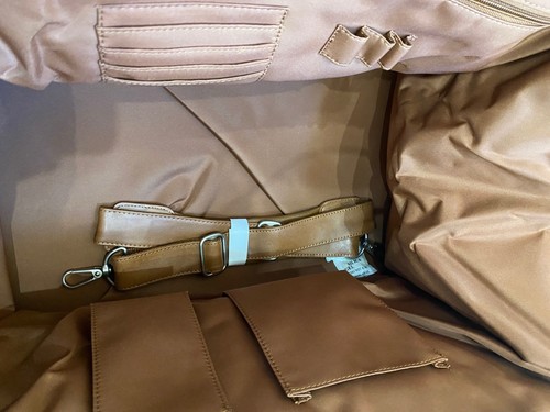 Kluge Cheyenne Weekend Duffel Bag Cowhide Leather Brown. 18"X12"X12" New - Picture 5 of 7