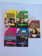 Trivia Party Card sets pic n save vintage card game 1980's 5 decks
