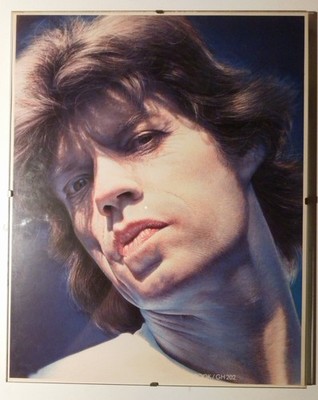 Gottfried Helnwein -  Portrait von Mick Jagger - GH202 - Art&Book Druck