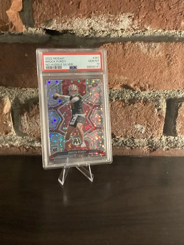 2022 MOSAIC- Brock Purdy- ROOKIE NO HUDDLE SILVER 49ERS RC PSA 10